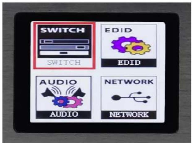 SWITCH SWITCH EDID EDID AUDIO AUDIO NETWORK NETWORK