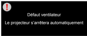 OPTOMA HD91 - Messages de l'écran - 4