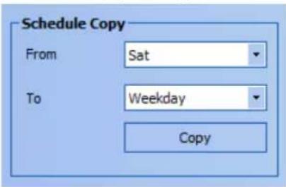 Schedule Copy From Sat To Weekday Copy