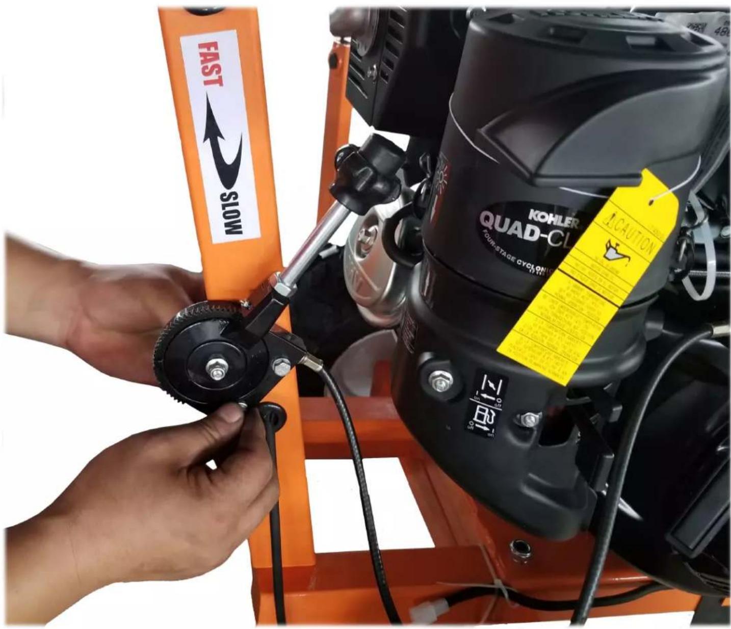 FAST SLOW KOHLER QUAD-CL FOUR-STAGE CYCLONION CAUTION