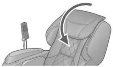 Illustration of a car seat with a hand holding a device, showing the seat and arm (no text or symbols)