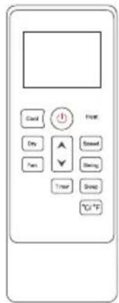 Smart Free Cool Dry Sound Fan Swing Timer Sleep °C/°F