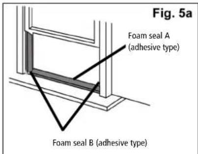 Fig. 5a Foam seal A (adhesive type) Foam seal B (adhesive type)