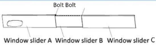 Bolt Bolt Window slider A Window slider B Window slider C