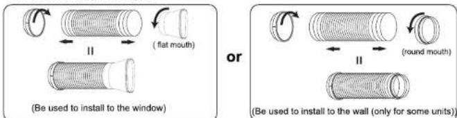(Be used to install to the window) or Be used to install to the wall (only for some units)