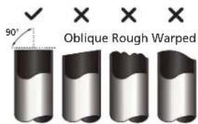 90° Oblique Rough Warped