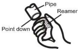 Pipe Reamer Point down