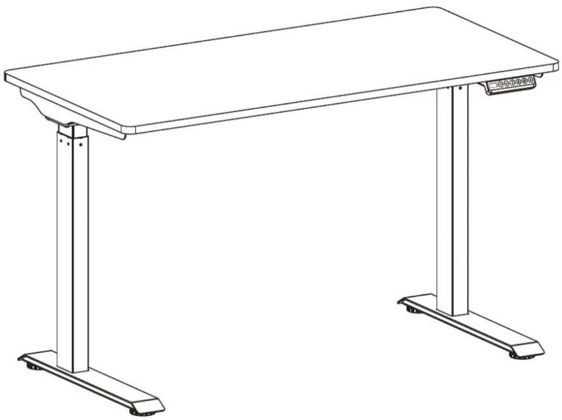 INSIGNIA NS-SDSKB553 - 55" Black Standing Desk - 1