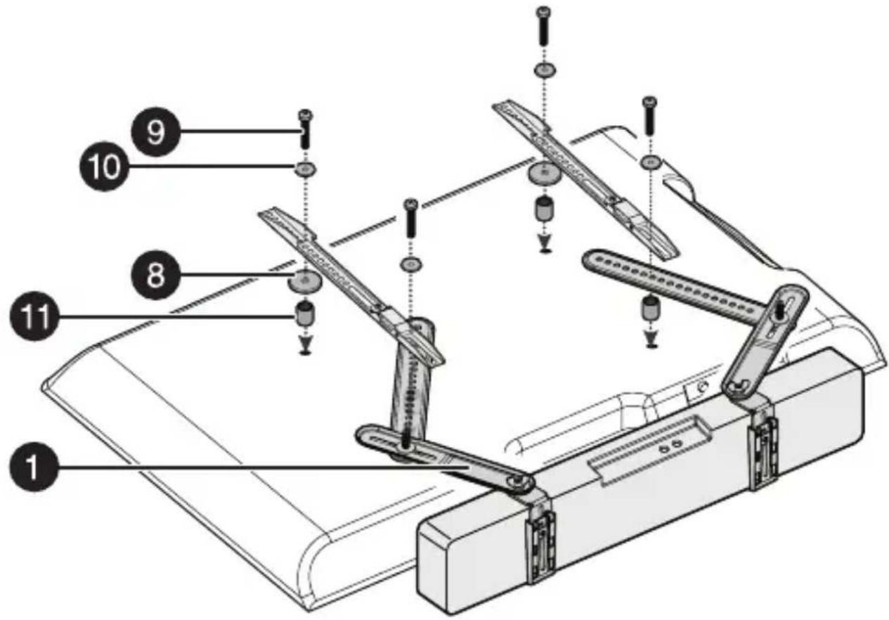 Technical diagram of a mechanical assembly with numbered parts for identification