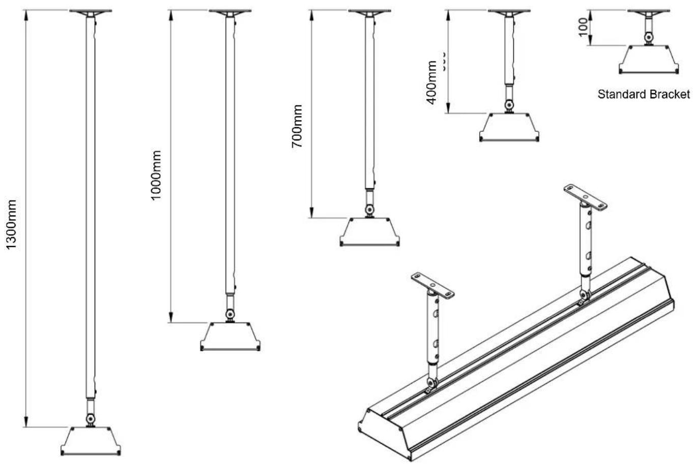 Heatstrip THX2400DCR - Extension Mount Bracket - 1