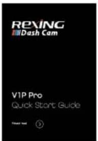 REXING Dash Cam V1P Pro Quick Start Guide