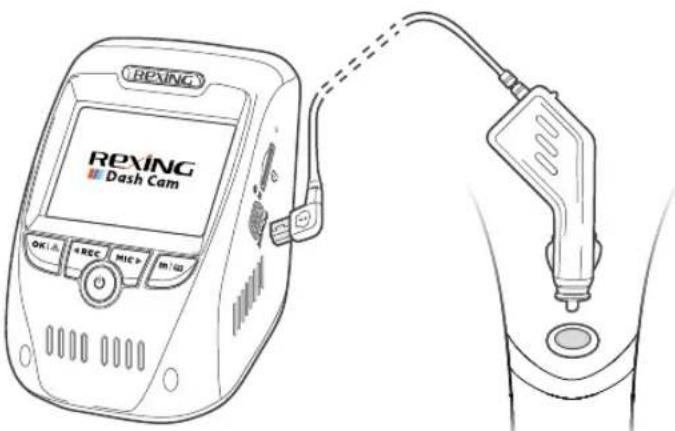REXING Dash Cam OK:1.0 REC MIC> 1/12 RAXING