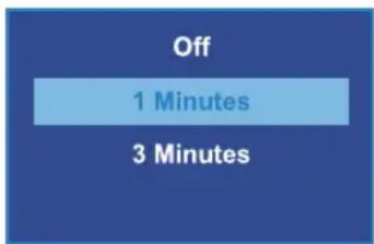 Off 1 Minutes 3 Minutes