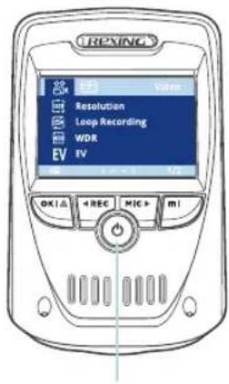VEXING Resolution Loop Recording WDR EV OK/Δ < REC MIC > m