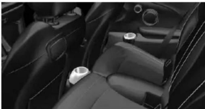 Interior view of a car showing rear seats, seatbelt, and dashboard (no visible text or symbols)