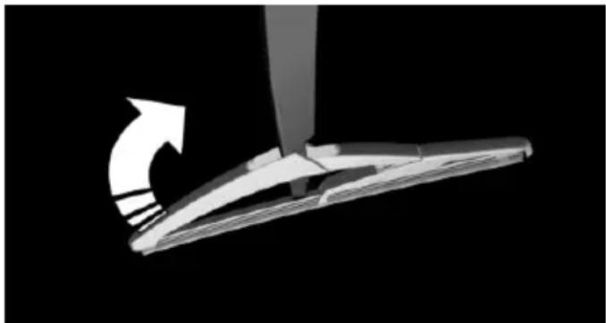 3D rendering of a mechanical component with an arrow indicating rotation or force direction (no text or symbols)