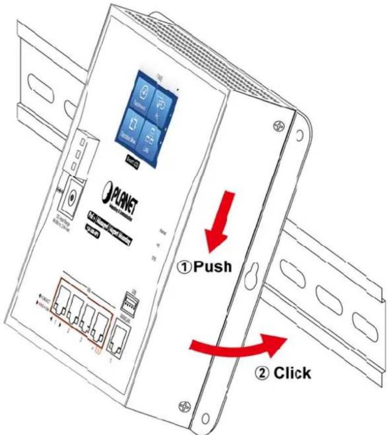 PLANET ①Push ②Click