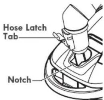 Hose Latch Tab Notch