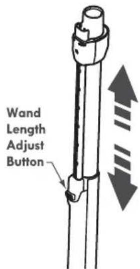 Wand Length Adjust Button