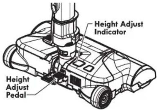 Height Adjust Indicator Height Adjust Pedal