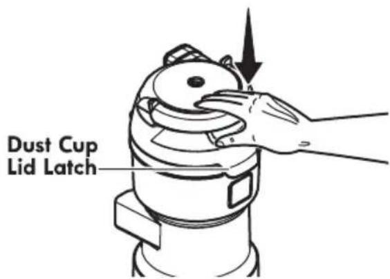 Dust Cup Lid Latch