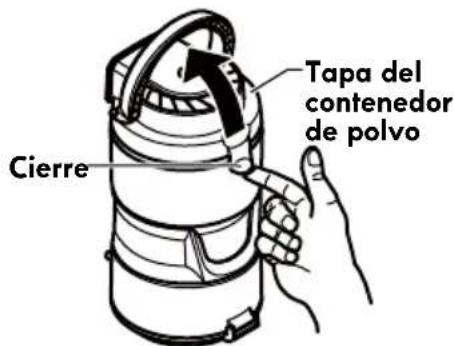 Cierre Tapa del contenedor de polvo