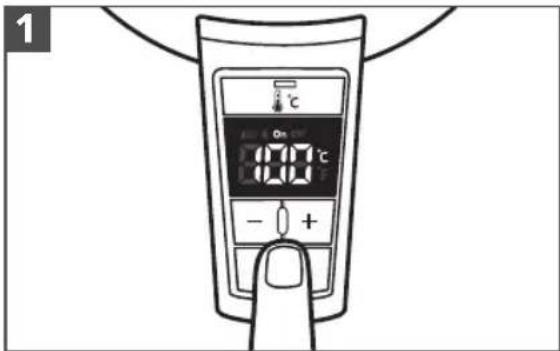 1 °C On 00°C - +