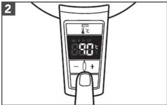 2 °C 90°C - + 1