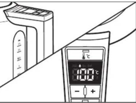 Diagram showing a gas meter and temperature reading with Chinese text labels