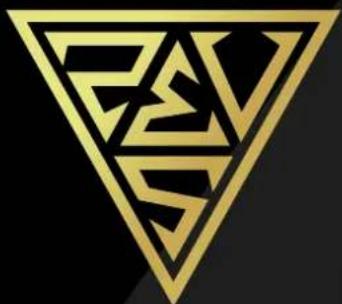 Abstract geometric logo with interlocking black and gold shapes inside a golden triangle (no text or symbols)
