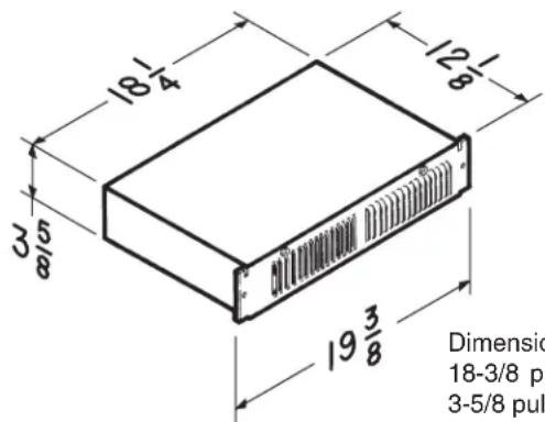 18 1/4 3 5/8 12 1/8 19 3/8 Dimension 18-3/8 pu 3-5/8 pul