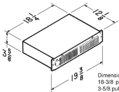 18 1/4 3 5/8 12 1/8 19 3/8 Dimension 18-3/8 p 3-5/8 pul