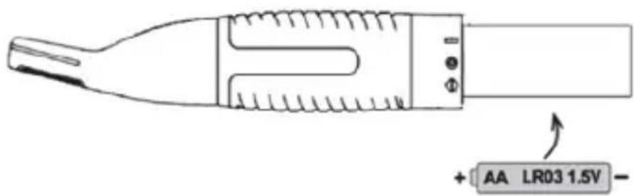 + AA LR03 1.5V -