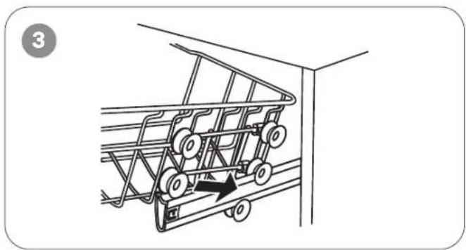 OMEGA ODWF6014X - Adjusting the Upper Basket Height - 3