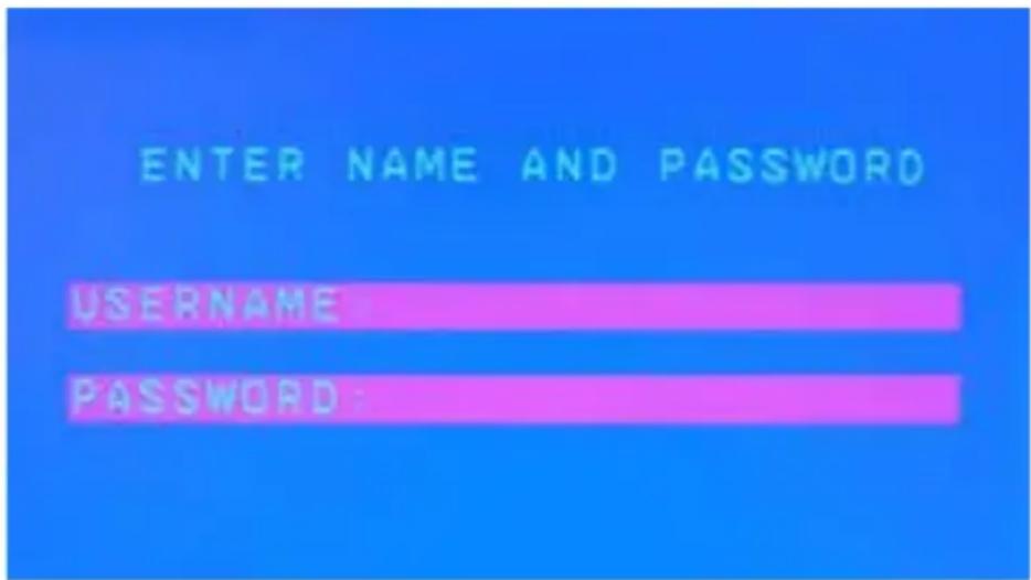 ENTER NAME AND PASSWORD USERNAME PASSWORD