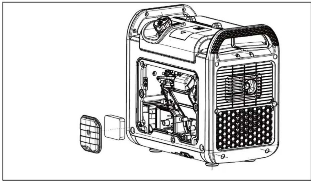 HYUNDAI HY2250SEi - A dirty air filter will restrict air flow to the carburettor, reducing engine and output performance - 2