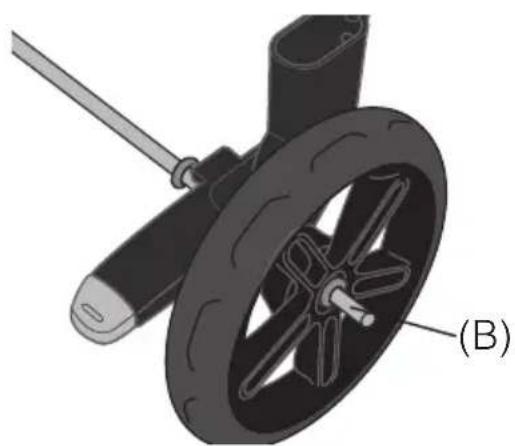 Evenflo Clover - REAR WHEEL ASSEMBLY - 2