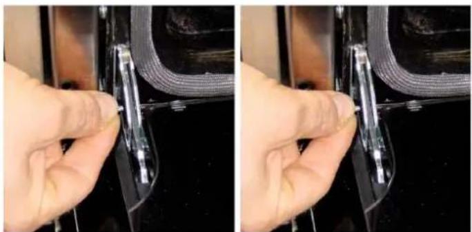 Porter & Charles FEG90B3 - To re-fit the oven door: - 1