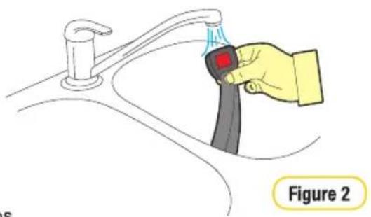 Illustration of a hand adjusting a red button on a car seatbelt, with no text or symbols present.