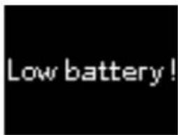 Low battery!