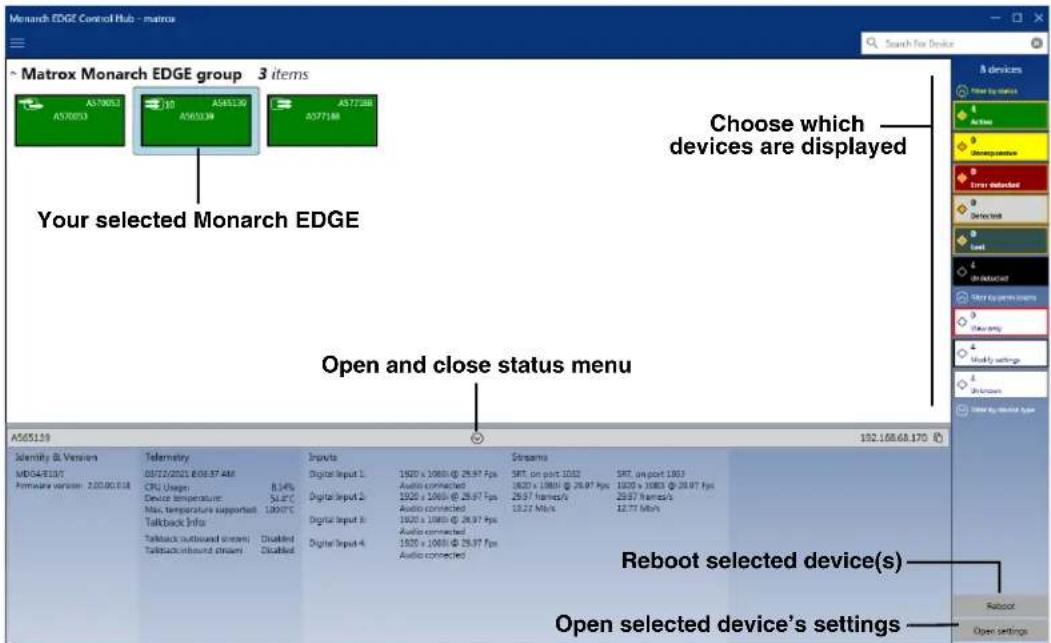 Monarch EDGE Control Hub - matrix * Matrox Monarch EDGE group 3 items AS70053 AS70053 AS70053 AS70053 AS77188 Choose which devices are displayed Your selected Monarch EDGE Open and close status menu AS65159 192.168.68.170 Identity BI Version MDG4/E197 Formula version: 2.00.00.018 Telemetry 05/12/2021: 8:58:37:4M CPU Usage 8.14% Device temperature SLRC Max. temperature supported 1.00°C Talkback Info Talkback outdoor stream Disabled Disabled Digital Input 1 Digital Input 2 Digital Input 3 Digital Input 4 Digital Input 5 Digital Input 6 Digital Input 7 Digital Input 8 Digital Input 9 Digital Input 10 Digital Input 11 Digital Input 12 Digital Input 13 Digital Input 14 Digital Input 15 Digital Input 16 Digital Input 17 Digital Input 18 Digital Input 19 Digital Input 20 Digital Input 21 Digital Input 22 Digital Input 23 Digital Input 24 Digital Input 25 Digital Input 26 Digital Input 27 Digital Input 28 Digital Input 29 Digital Input 30 Digital Input 31 Digital Input 32 Digital Input 33 Digital Input 34 Digital Input 35 Digital Input 36 Digital Input 37 Digital Input 38 Digital Input 39 Digital Input 40 Digital Input 41 Digital Input 42 Digital Input 43 Digital Input 44 Digital Input 45 Digital Input 46 Digital Input 47 Digital Input 48 Digital Input 49 Digital Input 50 Digital Input 51 Digital Input 52 Digital Input 53 Digital Input 54 Digital Input 55 Digital Input 56 Digital Input 57 Digital Input 58 Digital Input 59 Digital Input 60 Digital Input 61 Digital Input 62 Digital Input 63 Digital Input 64 Digital Input 65 Digital Input 66 Digital Input 67 Digital Input 68 Digital Input 69 Digital Input 70 Digital Input 71 Digital Input 72 Digital Input 73 Digital Input 74 Digital Input 75 Digital Input 76 Digital Input 77 Digital Input 78 Digital Input 79 Digital Input 80 Digital Input 81 Digital Input 82 Digital Input 83 Digital Input 84 Digital Input 85 Digital Input 86 Digital Input 87 Digital Input 88 Digital Input 89 Digital Input 90 Digital Input 91 Digital Input 92 Digital Input 93 Digital Input 94 Digital Input 95 Digital Input 96 Digital Input 97 Digital Input 98 Digital Input 99 Digital Input Reboot selected device(s) Open selected device's settings Reboot Open settings