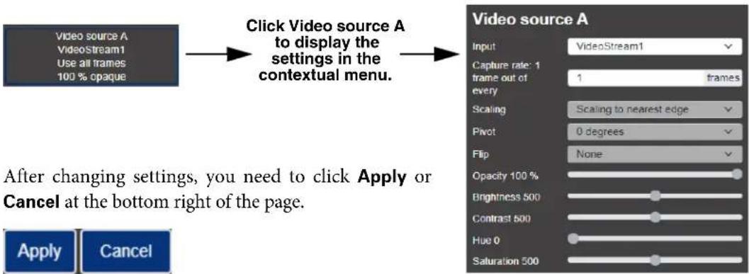MATROX Edge Encoder - Using the contextual menu for encoder and decoder settings - 3