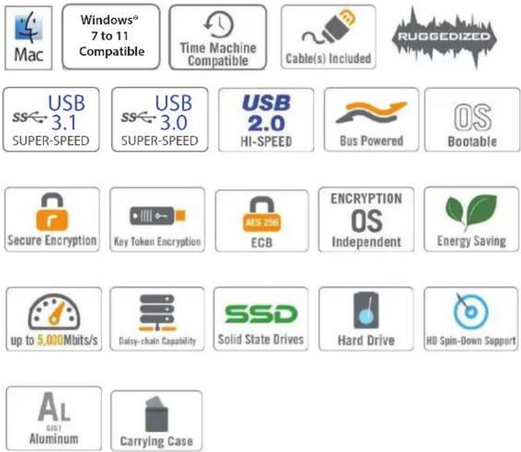 Rocstor Rocsecure EX32 - ROCSECURE EX32 - Secure – Encrypted Mobile Drive - 2