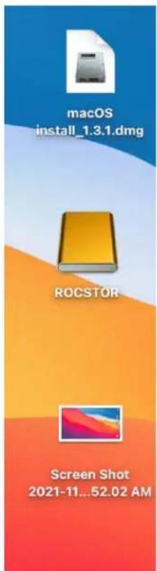 macOS install_1.3.1.dmg ROCSTOR Screen Shot 2021-11...52.02 AM
