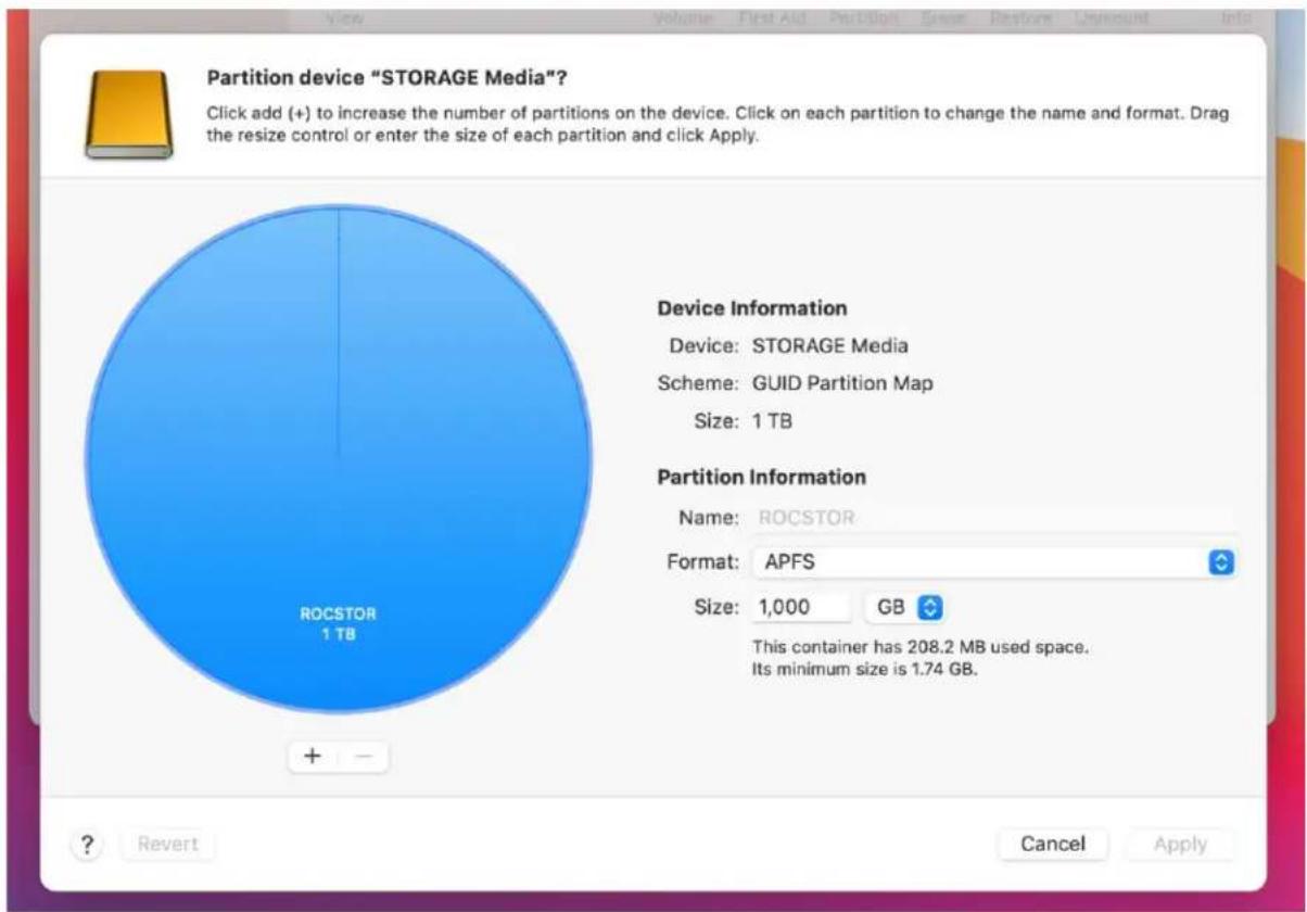 Rocstor Rocsecure EX32 - Partition - 1