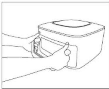 MISTRAL MLAF50V - To remove the draw basket from the appliance: - 1