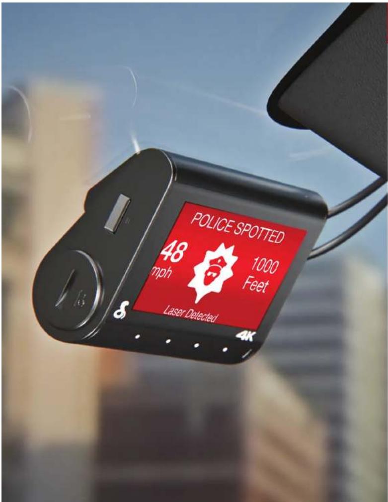 POLICE SPOTTED 48 mph 1000 Feet Laser Detected 4K
