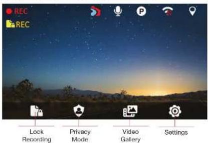 REC REC Lock Recording Privacy Mode Video Gallery Settings