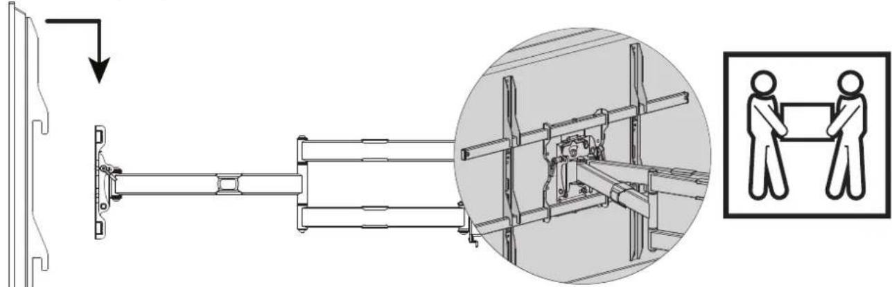 Mount-It! MI-394 - Hanging TV On The Wall Mount Arms - 1