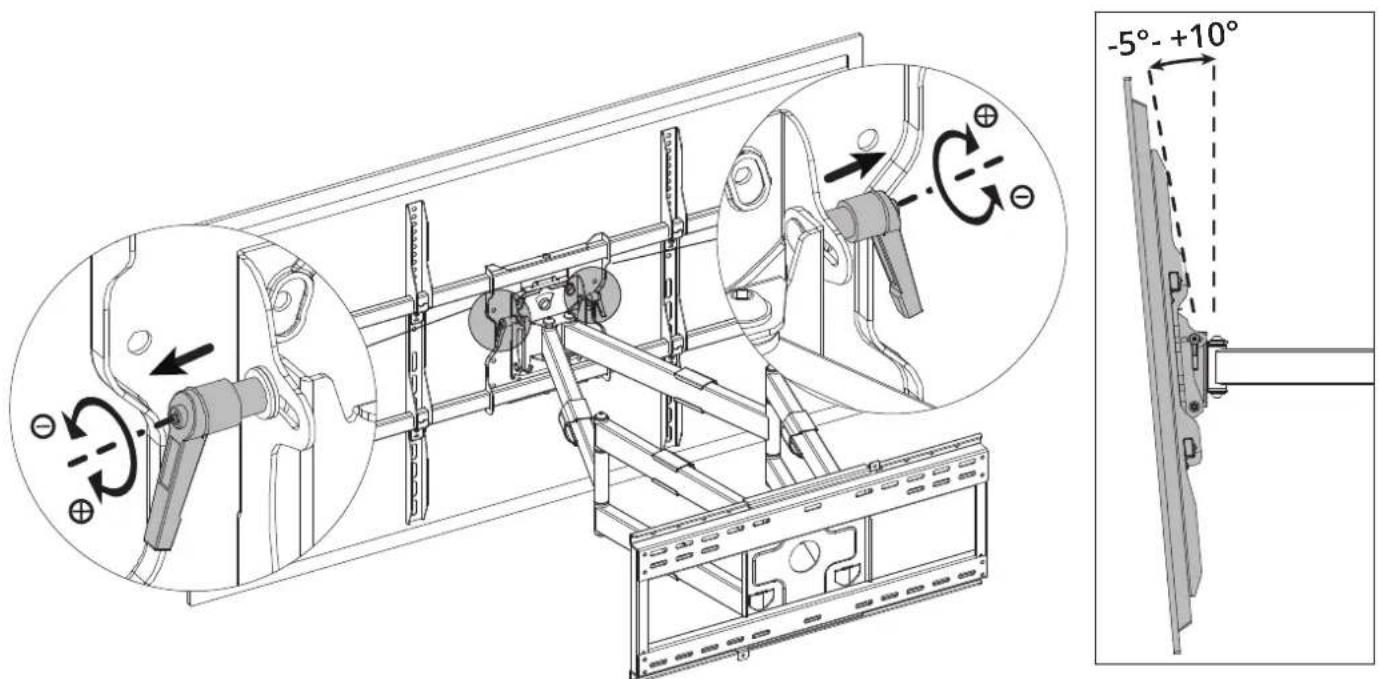 Technical diagram of a mechanical assembly with labeled components and angular measurements